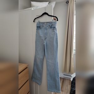 LEVI'S RIBCAGE jeans denim light wash bootcut